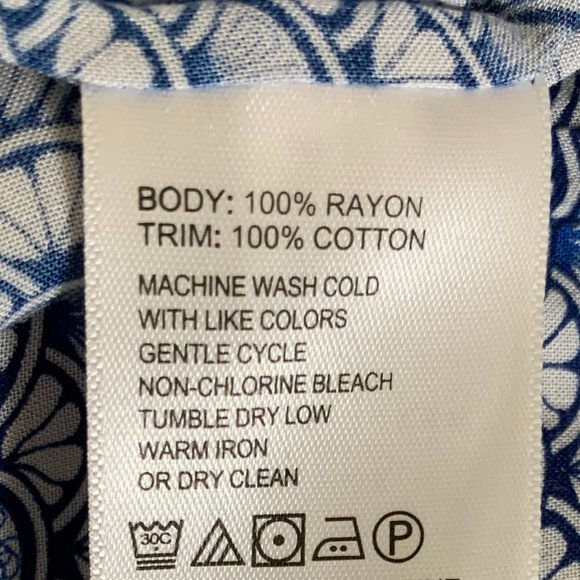 🎉HP🎉 TOMMY BAHAMA Blue Sea Shells Fan Festival Split Neck Dress Size M EUC - Picture 13 of 16